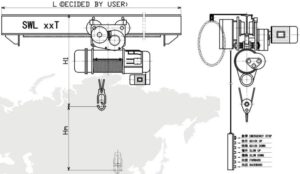 Electric monorail crane